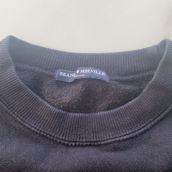 Brandy Cropped NY Crewneck / raw hem - Picture 5 of 8